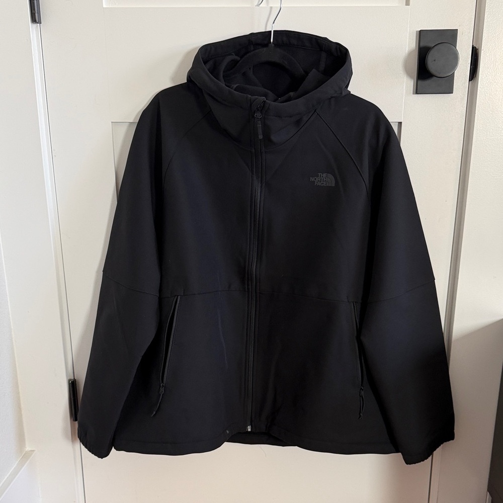 The North Face Black Hooded Soft Shell Jacket